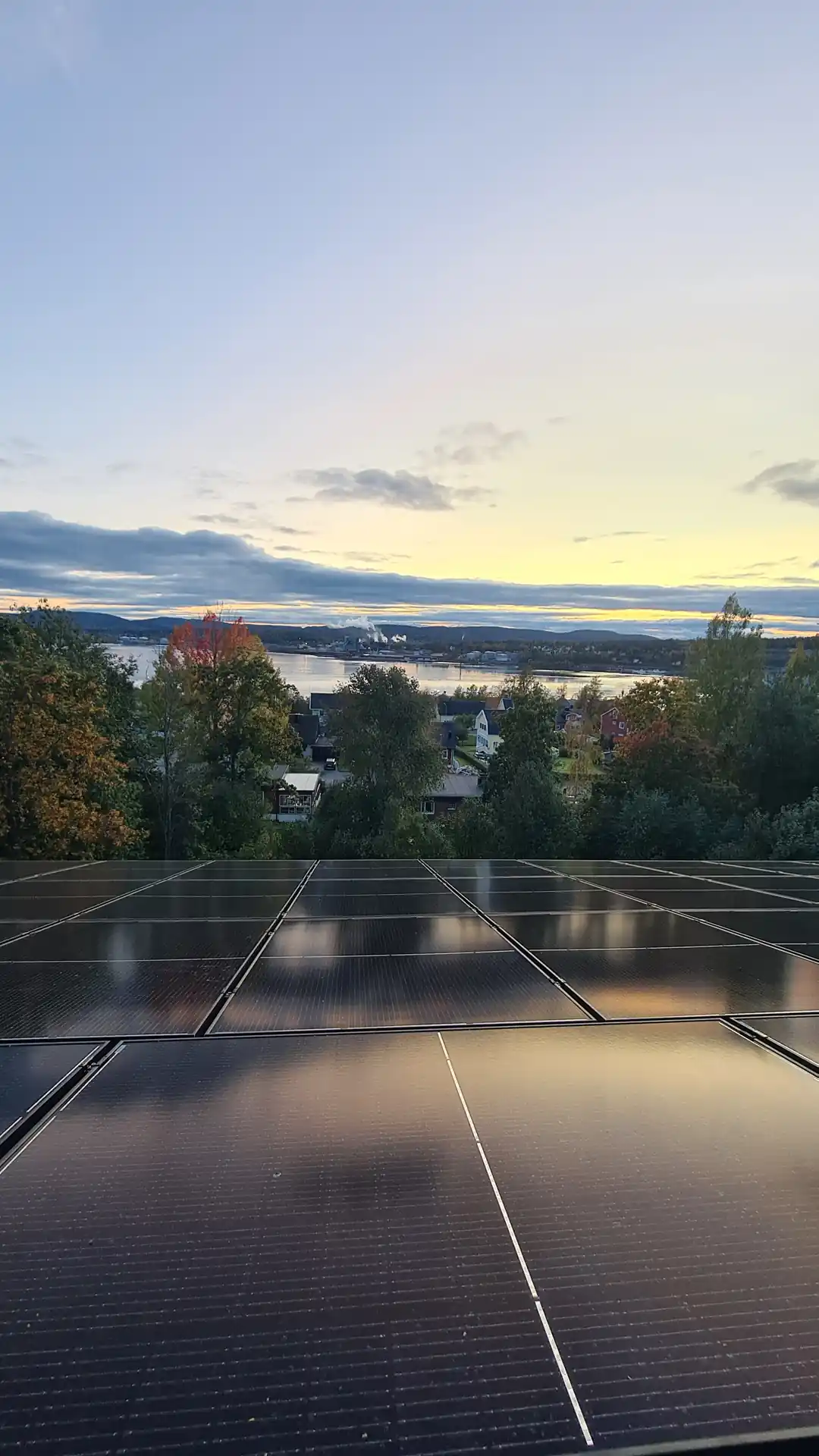 Solceller paneler installerade