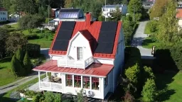 Solceller till villa