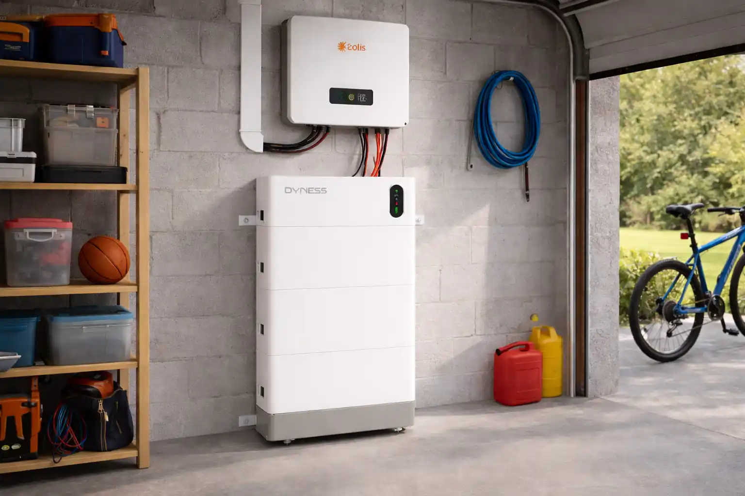 Batterilagring till villa